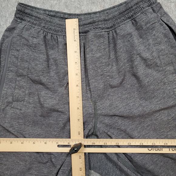 Lululemon Shorts Mens Medium Running Athletic Gray Lined Drawstring Gym Workout - Picture 9 of 12